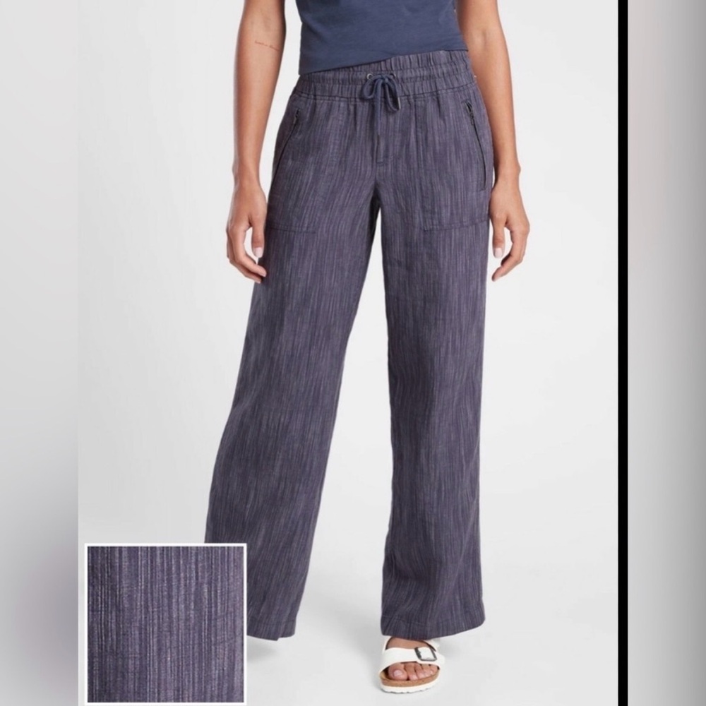 Athleta Women's Wide linen Leg Pants